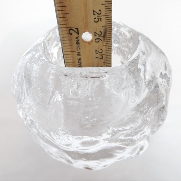 Vtg Kosta Boda Full Lead Crystal Glowing Snowball Votive Candle Holder. - Picture 4 of 5